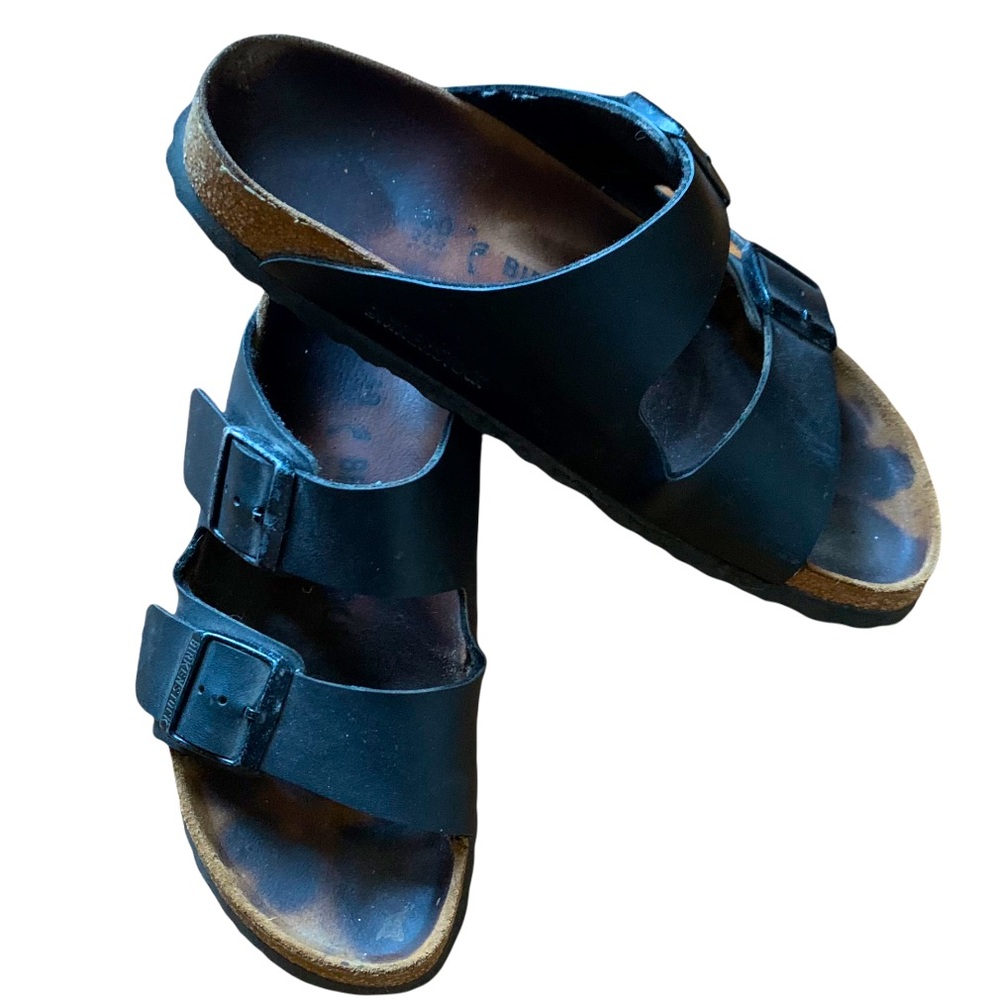 Birkenstock Arizona Black Sandals Sz 38